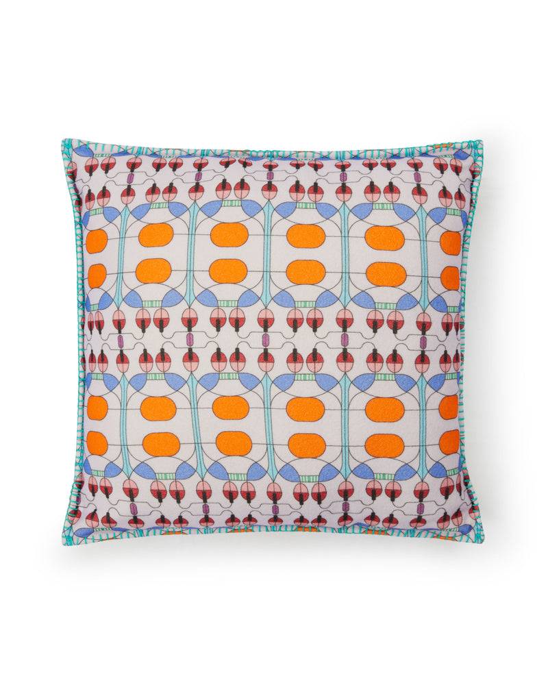 Lanerossi Campanule plaid e cuscino by Elena Salmistraro 2025