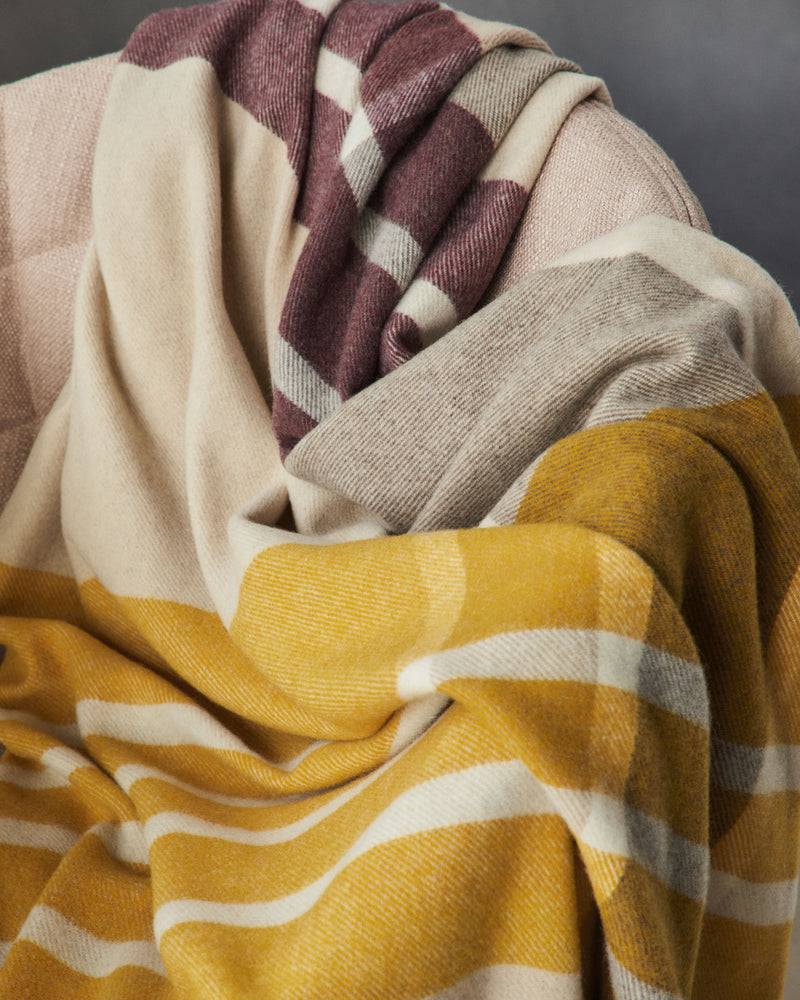 Lanerossi Everest Check plaid in puro cashmere Moda