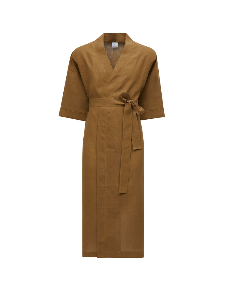 Lanerossi Oita Kimono vestaglia in lino Qualità