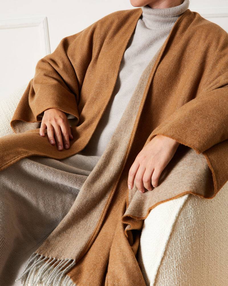 Lanerossi Celine poncho cashmere e lana In Vendita