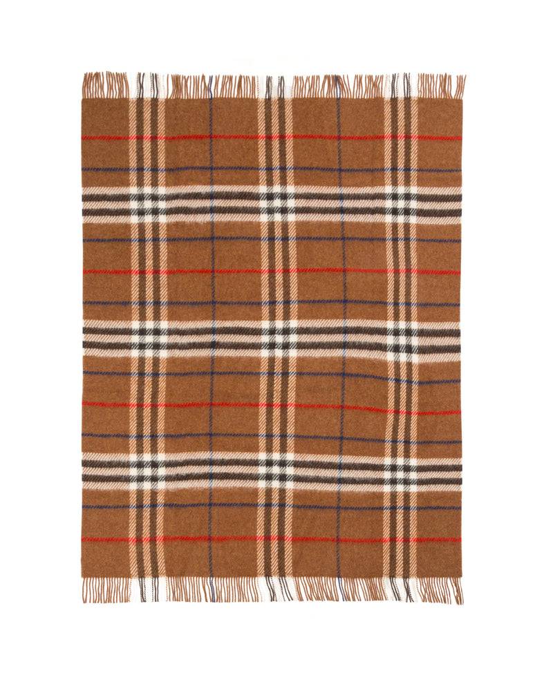 Lanerossi Rossi Check plaid in pura lana Fino Al -60%