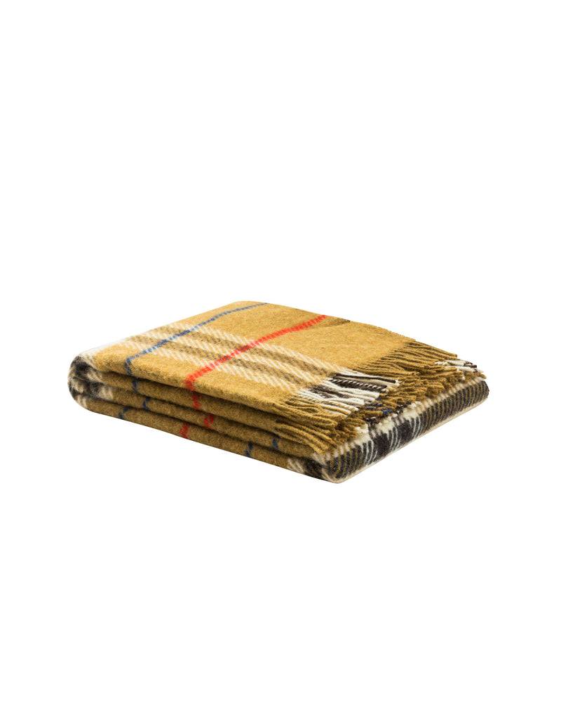 Lanerossi Rossi Check plaid in pura lana Fino Al -60%