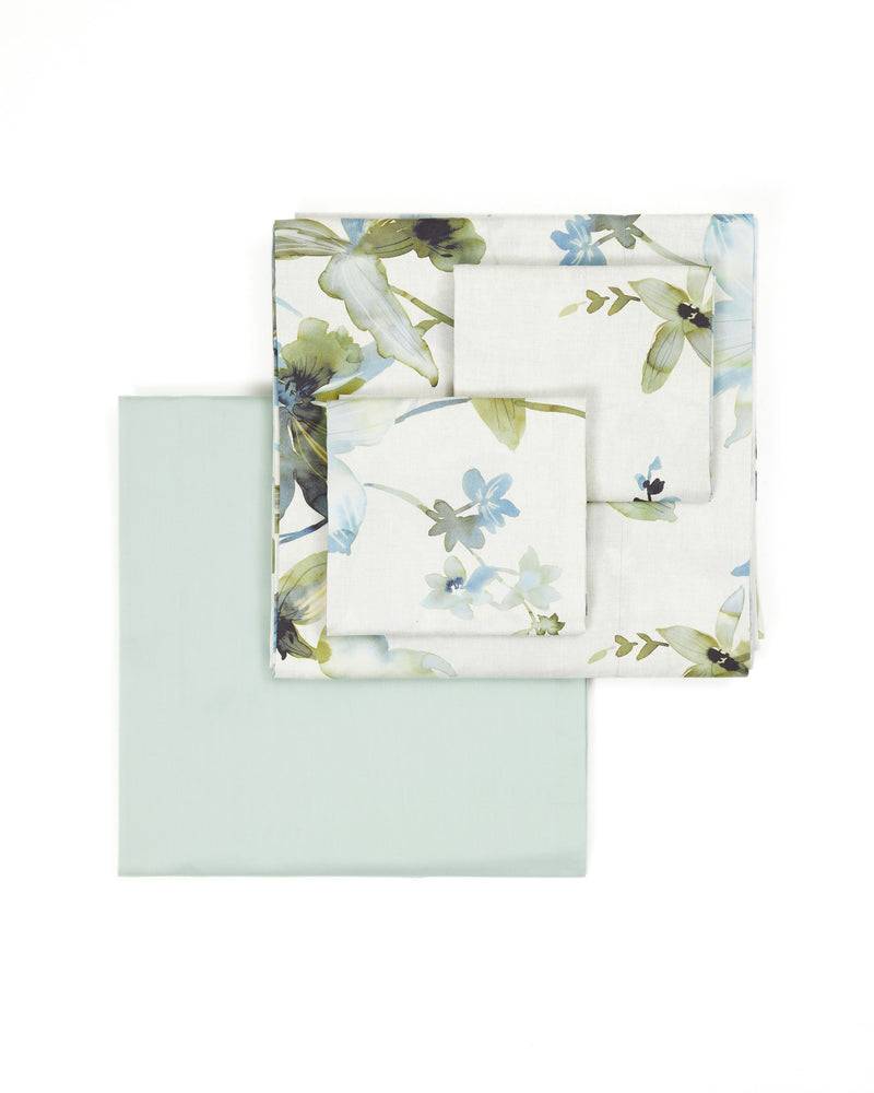 Lanerossi Orchidee completo lenzuola in raso di cotone Hotsell