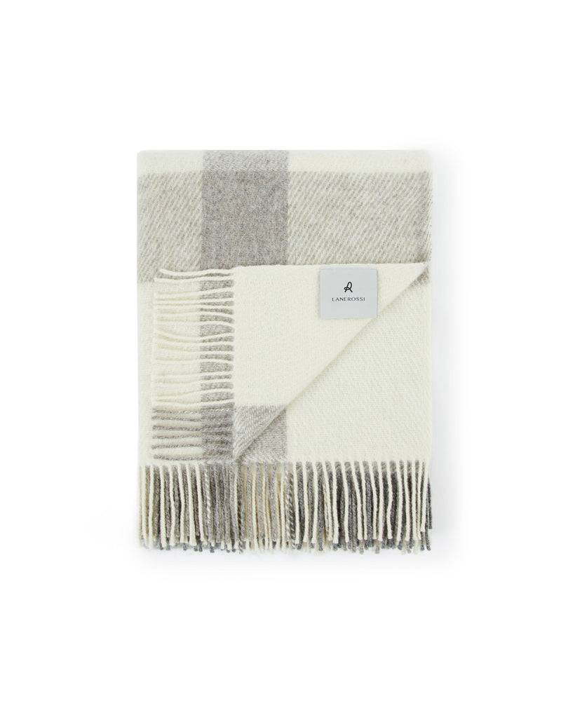 Lanerossi Iseo Check plaid in pura lana Offerta